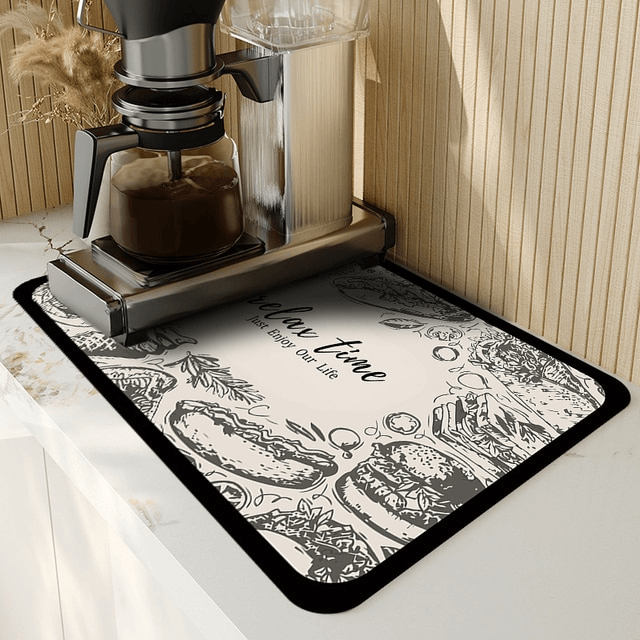 Modern Ultra-Absorbent Mat – Anti-Slip Quick-Dry Rug for Bathroom & Kitchen