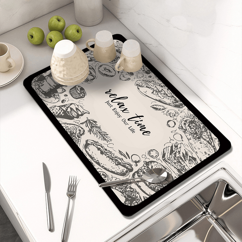 Modern Ultra-Absorbent Mat – Anti-Slip Quick-Dry Rug for Bathroom & Kitchen