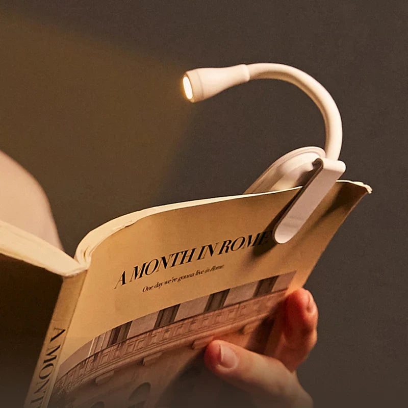 USB Rechargeable Clip Reading Light – Wireless Portable LED Lamp for Books, Desks or Workspaces