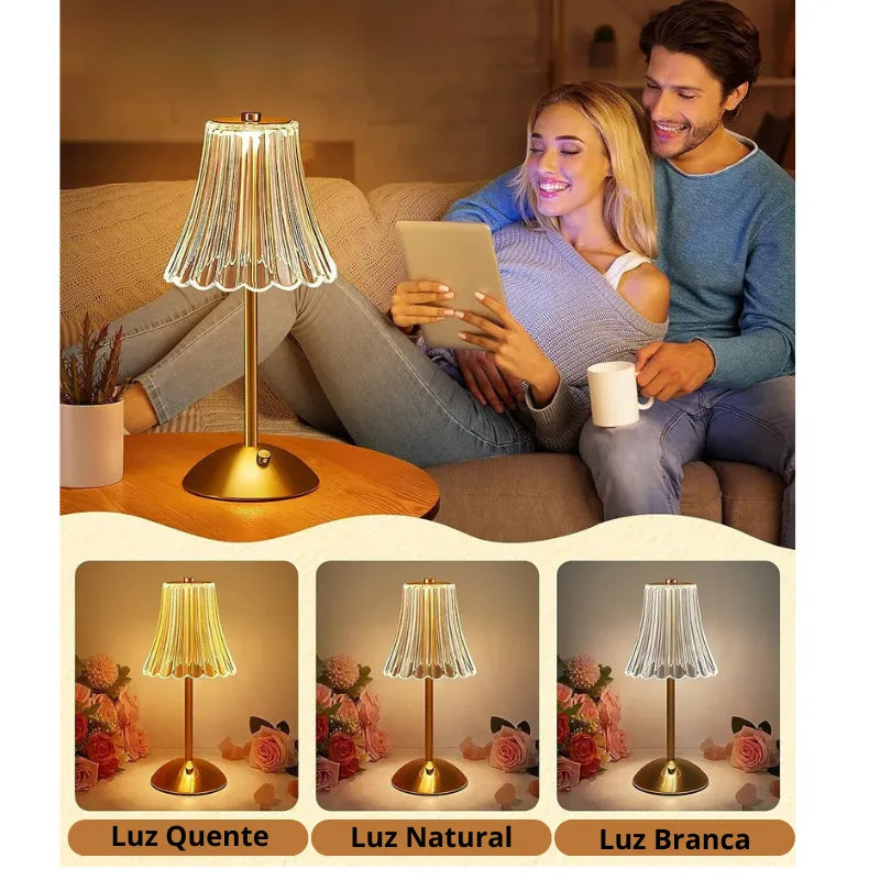 Smart Wireless LED Touch Lamp for Bedside, Study or Office Use – Modern Shine Design