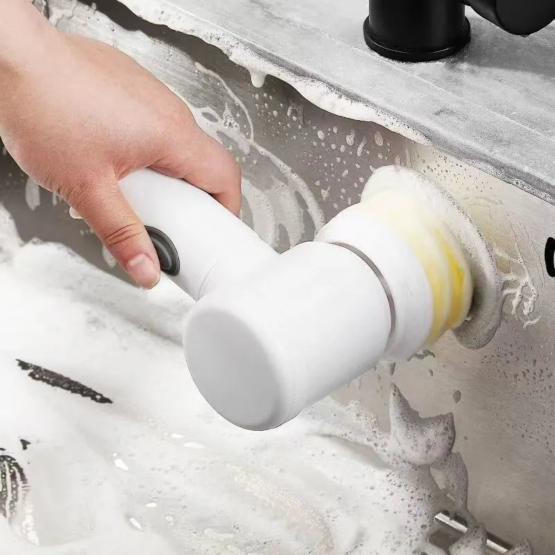 PowerClean Electric Scrubbing Brush – Effortless Bathroom & Kitchen Cleaning