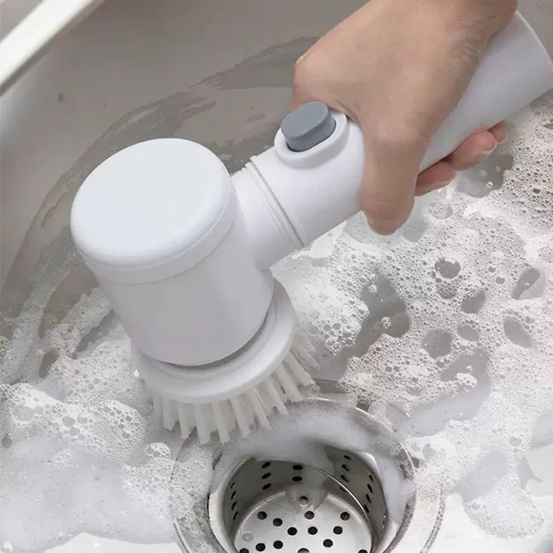 PowerClean Electric Scrubbing Brush – Effortless Bathroom & Kitchen Cleaning