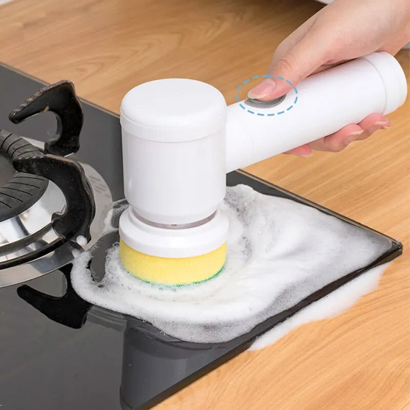 PowerClean Electric Scrubbing Brush – Effortless Bathroom & Kitchen Cleaning