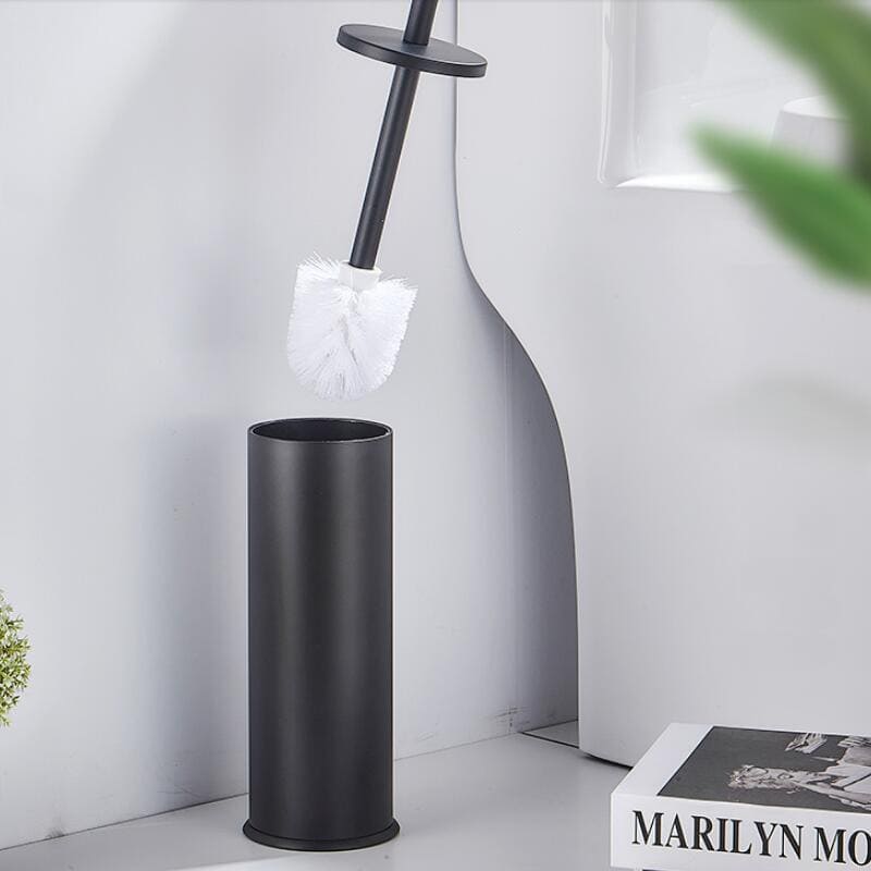 Premium Aluminum Toilet Brush with Holder