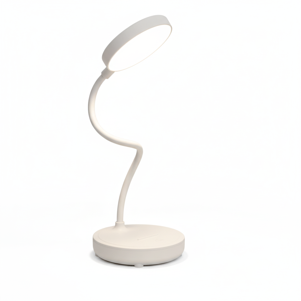 Flexible LED Desk Lamp – Adjustable Reading Light with Eye Protection for Study & Office