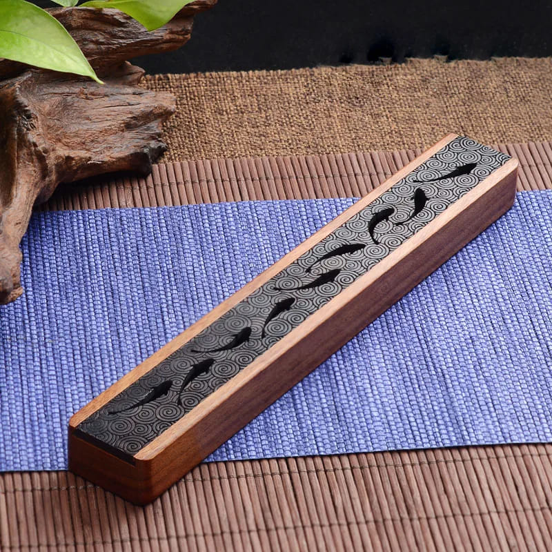 Wooden Incense Holder Box – Aromatherapy Stick Burner