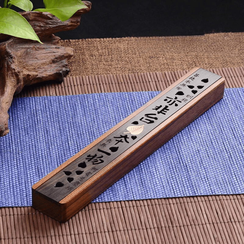 Wooden Incense Holder Box – Aromatherapy Stick Burner