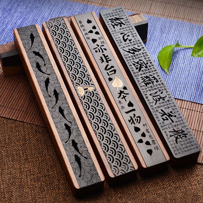 Wooden Incense Holder Box – Aromatherapy Stick Burner