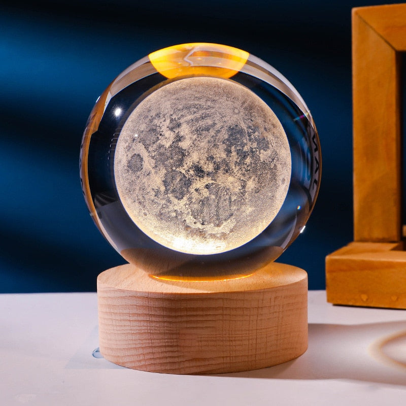3D Decorative Space Lamp – Galaxy Night Light for Bedroom Ambience