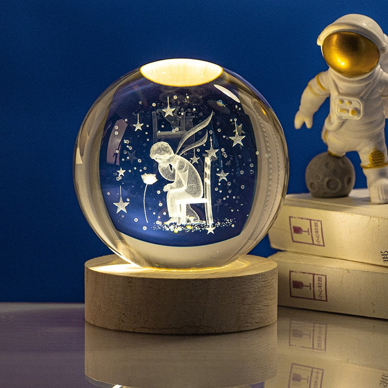 3D Decorative Space Lamp – Galaxy Night Light for Bedroom Ambience