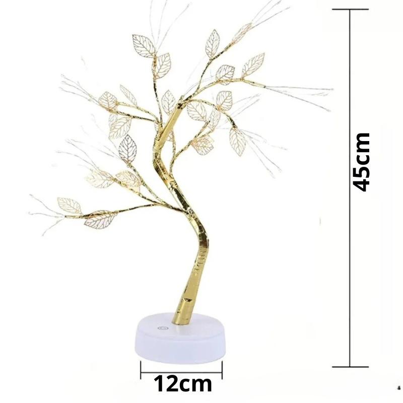 TINA USB Tree Lamp with Rose Blossoms – Romantic LED Light for Bedroom, Living Room & Gifts