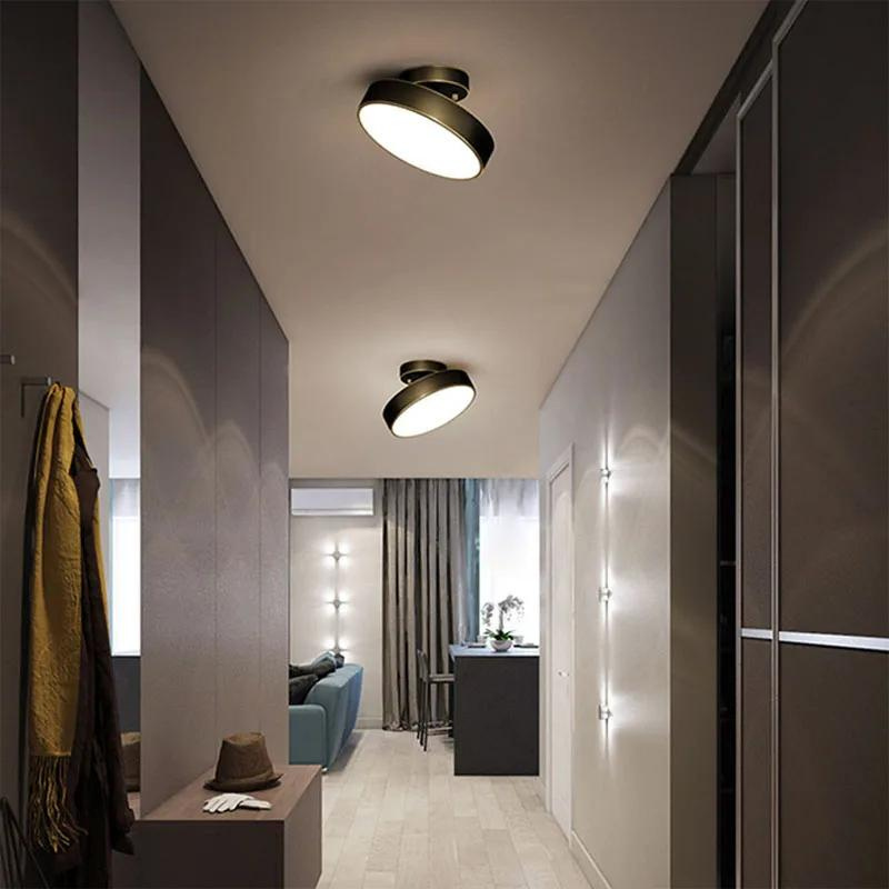 Adjustable Ceiling Light with Rotating Round Head – LED Fixture for Task Lighting in Kitchens or Workspaces