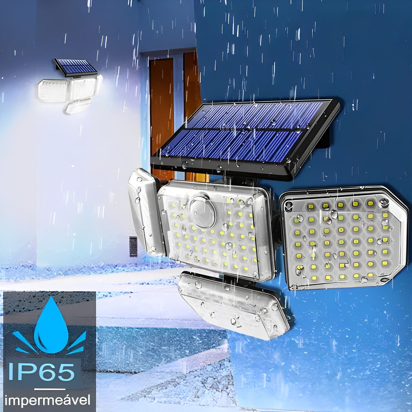 EcoLight Solar LED Floodlight β Outdoor Garden & Security Lighting