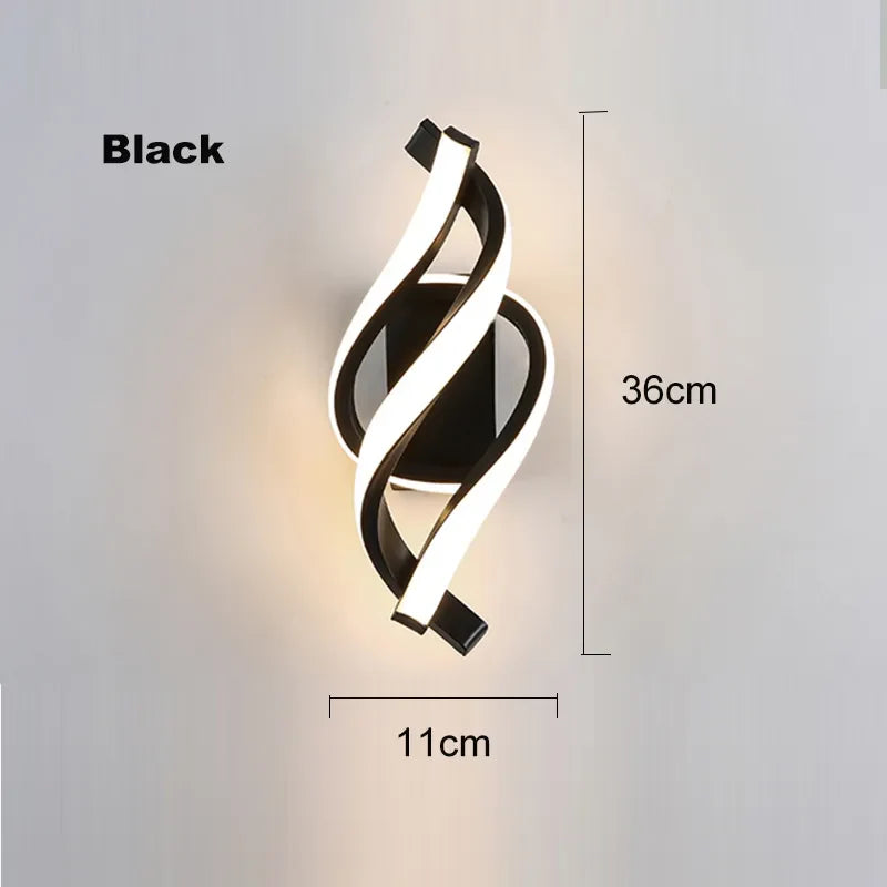 Nordic Wall Light Sconce Fixture for Cozy Bedroom, Hallway or Reading Corner