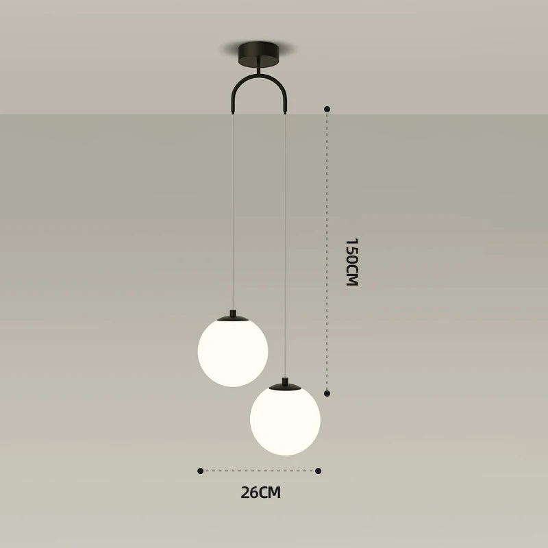 Glass Globe Ball Pendant Light β Elegant Ceiling Light for Modern Homes, Living Rooms, or Entryways