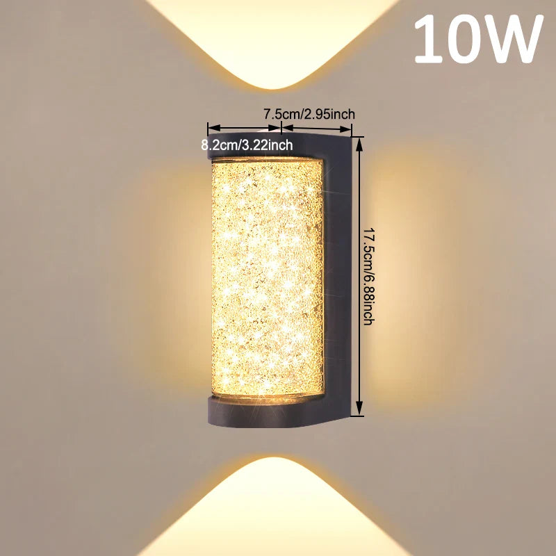 Star Outdoor Waterproof Wall Light – Modern LED Fixture for Exterior Walls, Patio & Yard