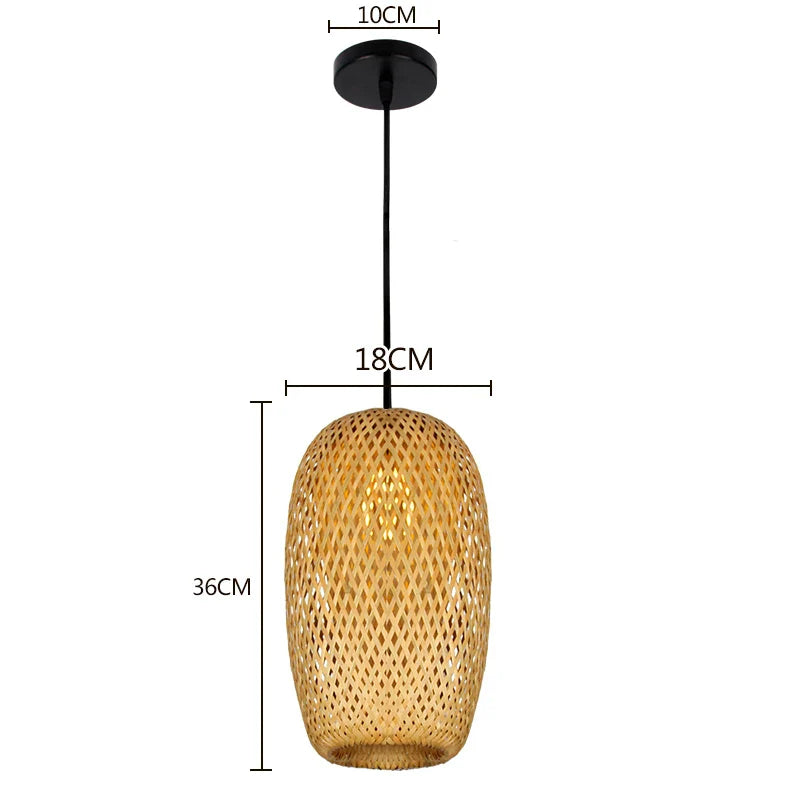 Handcrafted Bamboo Pendant Light — Natural Elegance & Cozy Lighting