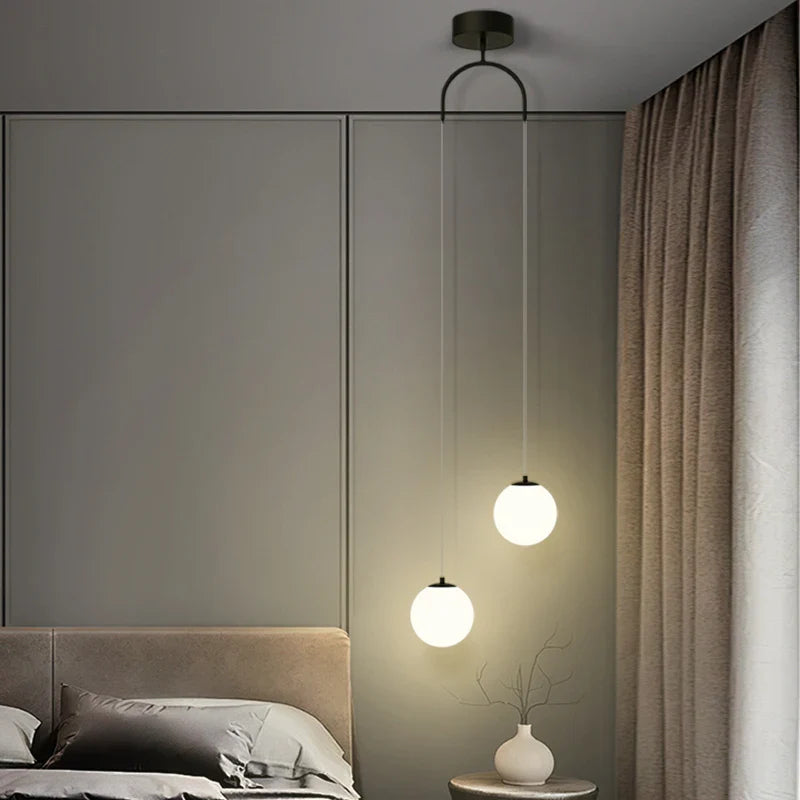 Glass Globe Ball Pendant Light β Elegant Ceiling Light for Modern Homes, Living Rooms, or Entryways