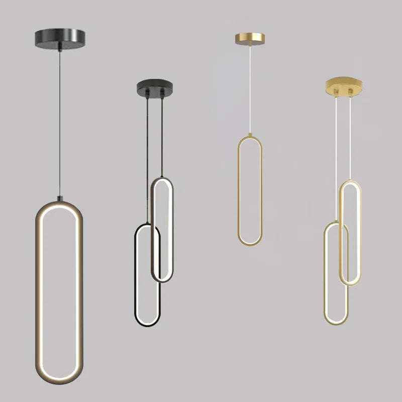 Modern Minimalist LED Pendant Light – Elegant Ceiling Lamp for Dining Table, Kitchen Island or Bedroom Ambience