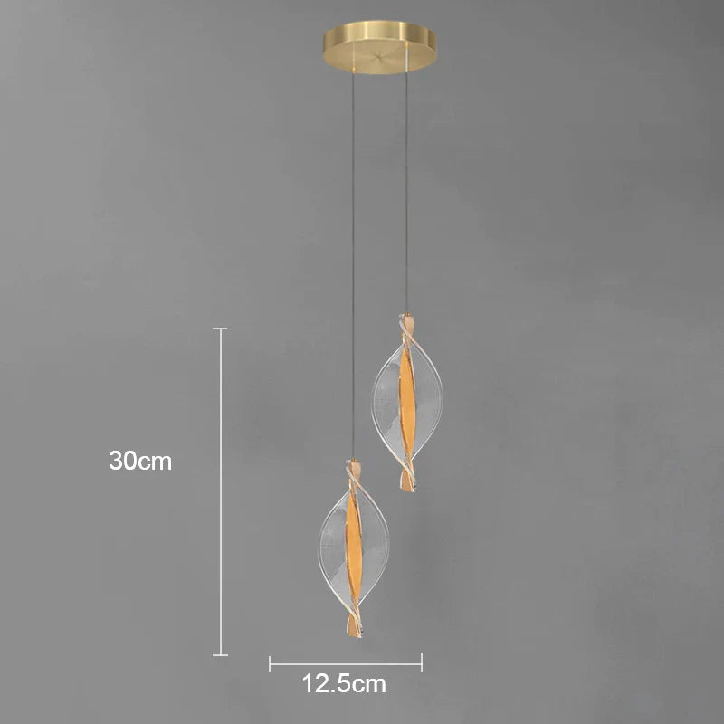 Scandinavian Helix LED Pendant Light β Nordic Design for Minimalist Interior Decor