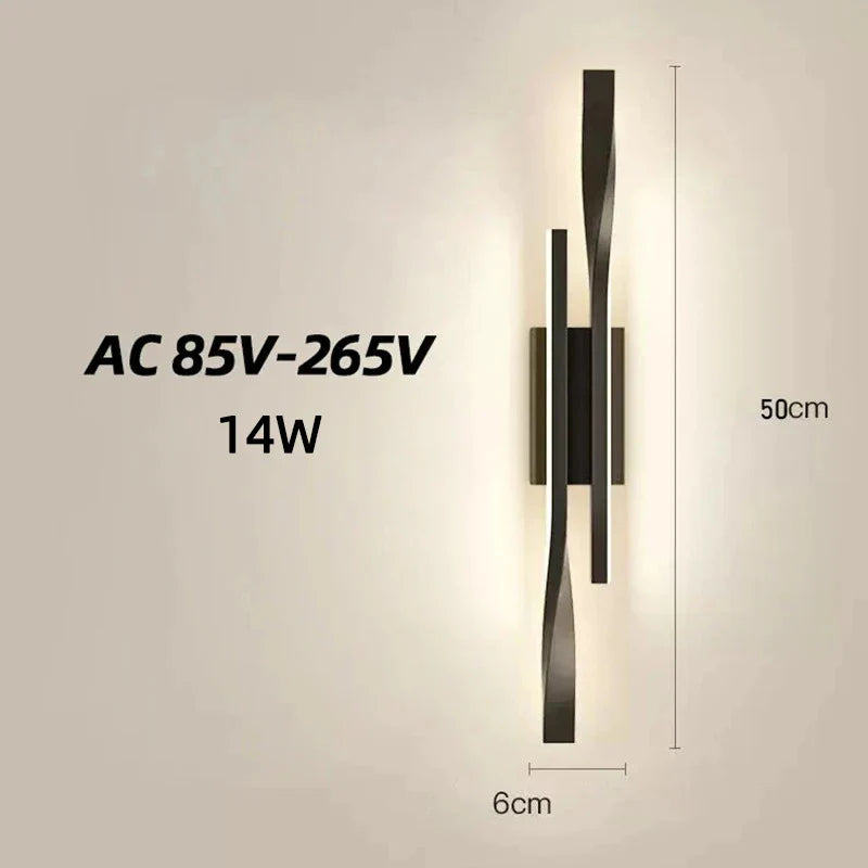 Dual Linear Wall Light Fixture – Modern LED Wall Lamp for Hallways, Living Room & Hotel Decor