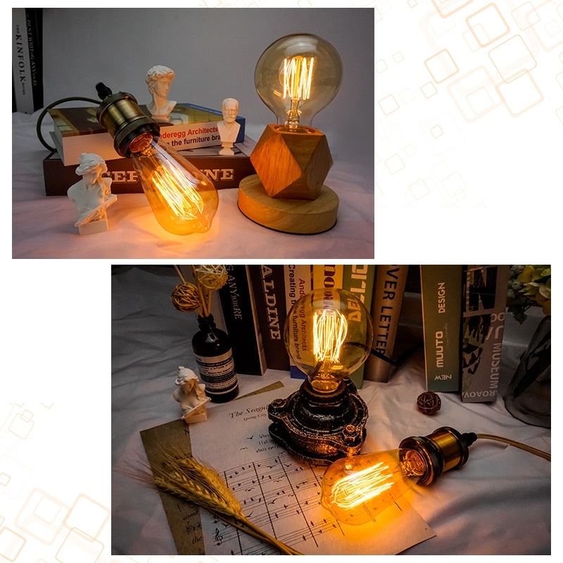 6-Piece Vintage Edison Bulb Kit – Perfect for Retro Chandeliers
