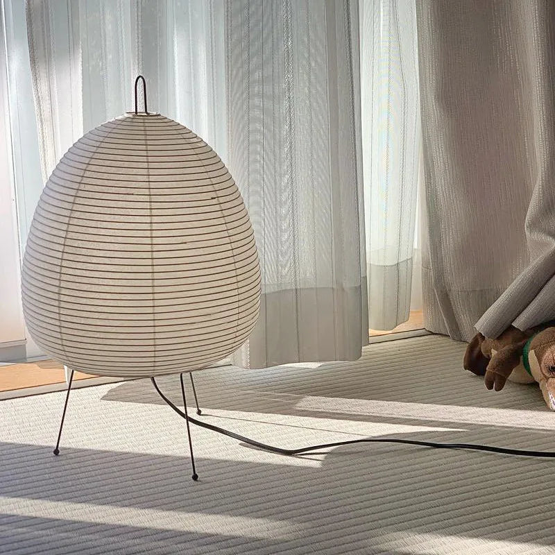 Japanese Design Table Lamp – Adjustable Light Modes with Soft Warm & White Illumination