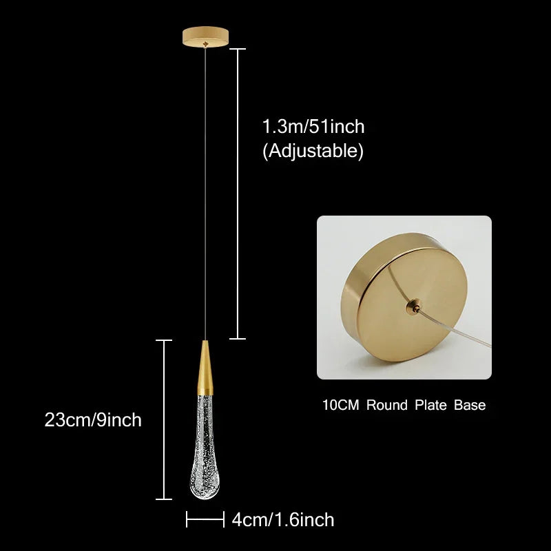 Luxury Crystal Hanging Pendant Light β Glamorous Illumination for Living or Dining Room