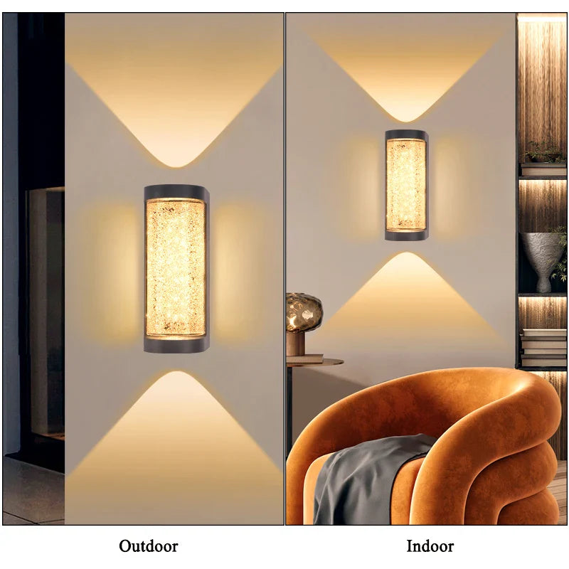 Star Outdoor Waterproof Wall Light – Modern LED Fixture for Exterior Walls, Patio & Yard