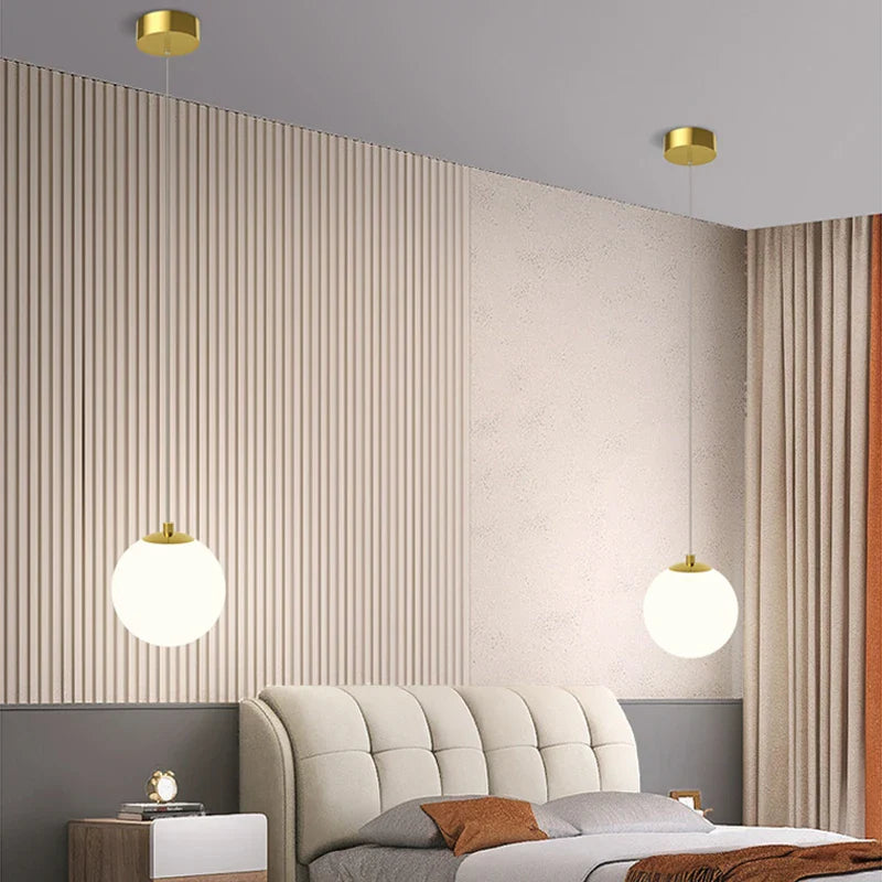Glass Globe Ball Pendant Light β Elegant Ceiling Light for Modern Homes, Living Rooms, or Entryways