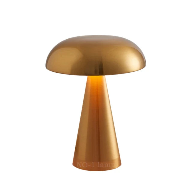 Mushroom-Shaped Wireless LED Lamp – Touch Control Bedside & Night Light Decor