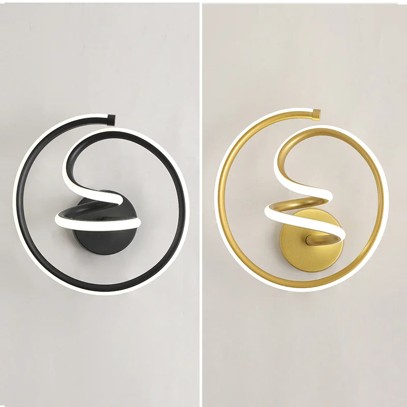 Abstract Decorative Wall Sconce – Artistic LED Indoor Lamp for Living Room, Bedroom, Office & Unique Interior Ambience