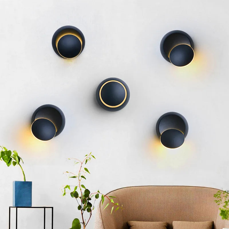 Rotating Indoor Wall Light – Adjustable Modern LED Sconce for Bedroom, Hallway, Office & Home Decor Lighting