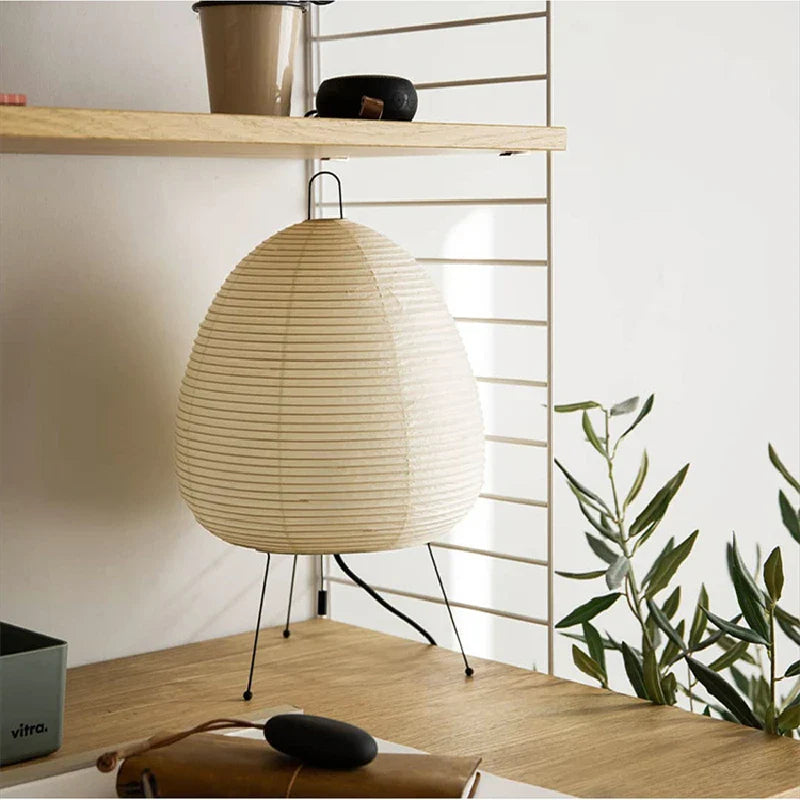 Japanese Design Table Lamp – Adjustable Light Modes with Soft Warm & White Illumination