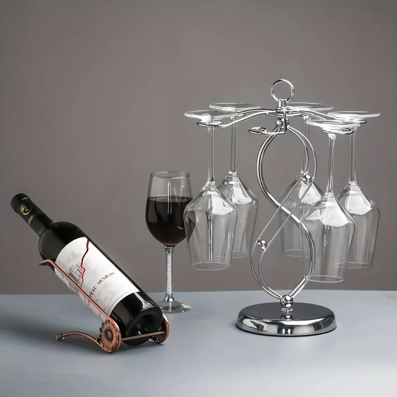 Wine & Champagne Glass Rack – Elegant Bar & Home Organizer