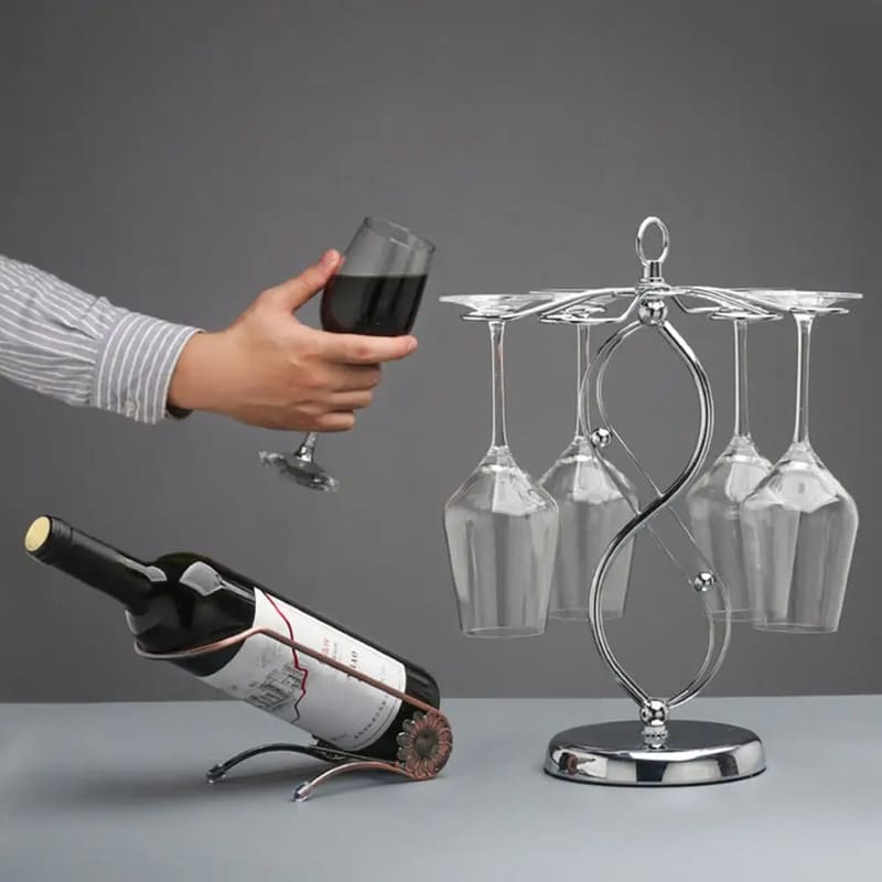 Wine & Champagne Glass Rack – Elegant Bar & Home Organizer