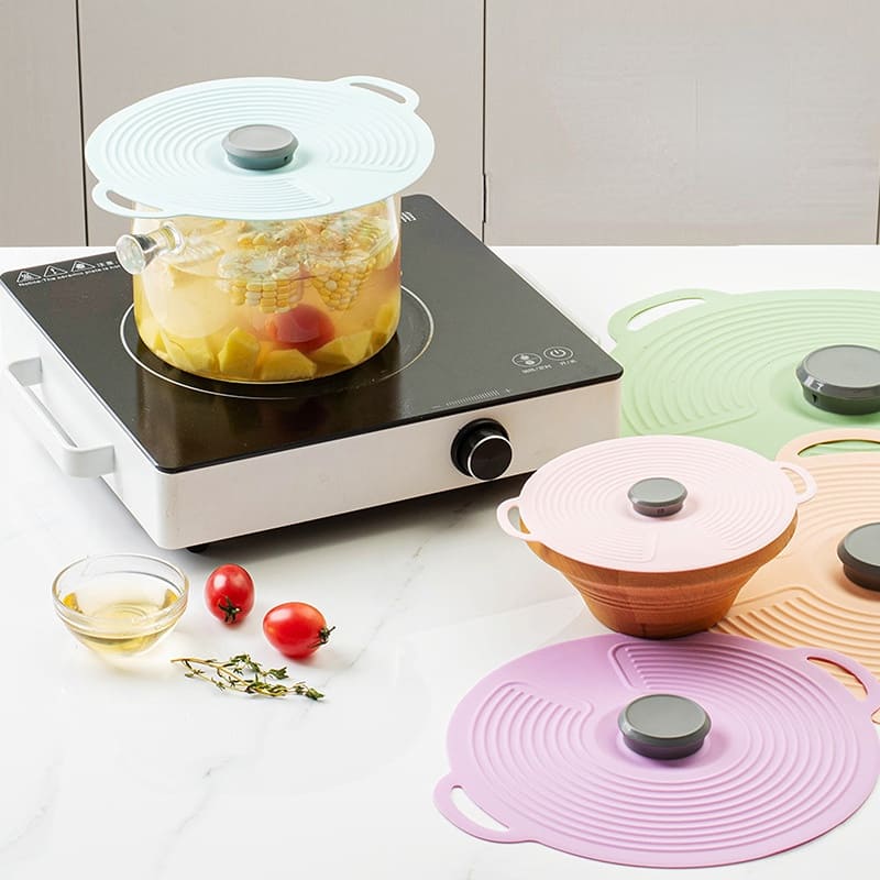 Foldable Universal Silicone Lid for Microwave – Anti-Splash Kitchen Cover