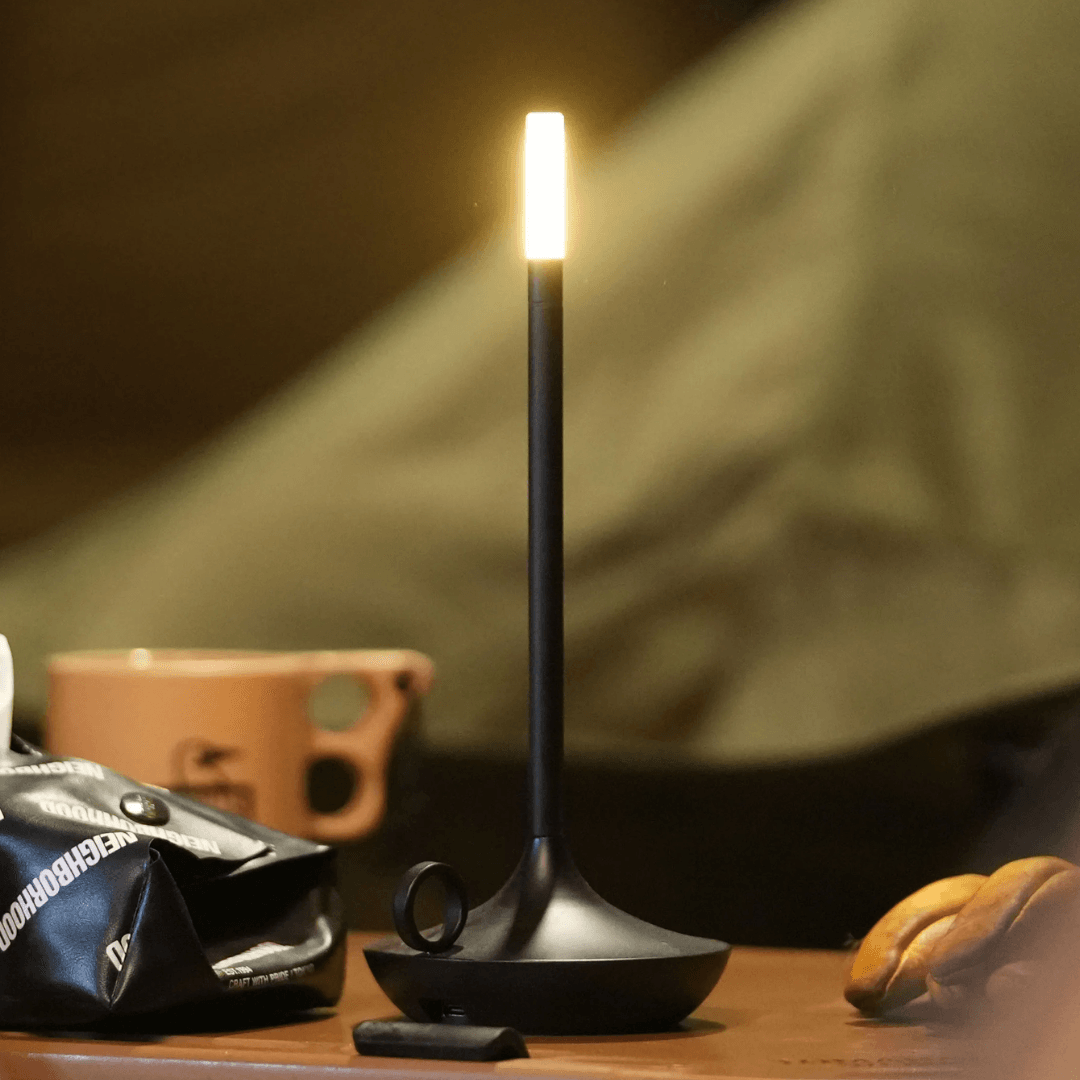 Candle-Style LED Table Lamp – Romantic Decorative Light for Bedroom, Living Room & Café