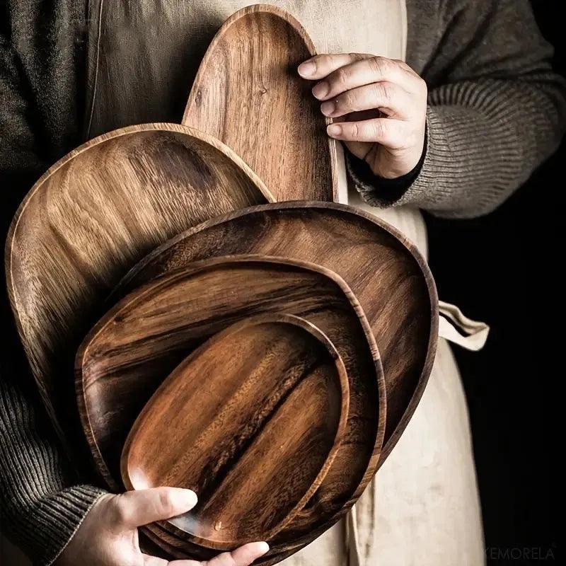 Acacia Wood Serving Tray – Rustic Elegance & Functional Kitchenware