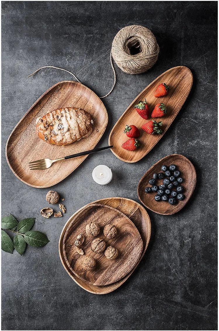 Acacia Wood Serving Tray – Rustic Elegance & Functional Kitchenware