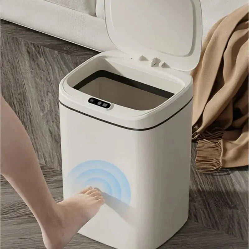 Smart Motion Sensor Trash Can 16L – Automatic Touchless Bin for Bathroom, Kitchen & Office