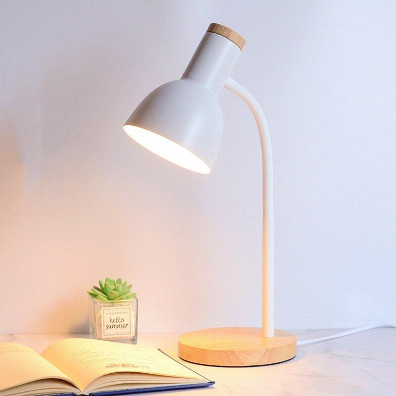 Premium Wooden LED Desk Lamp – Natural Modern Reading Light for Office, Study & Bedroom