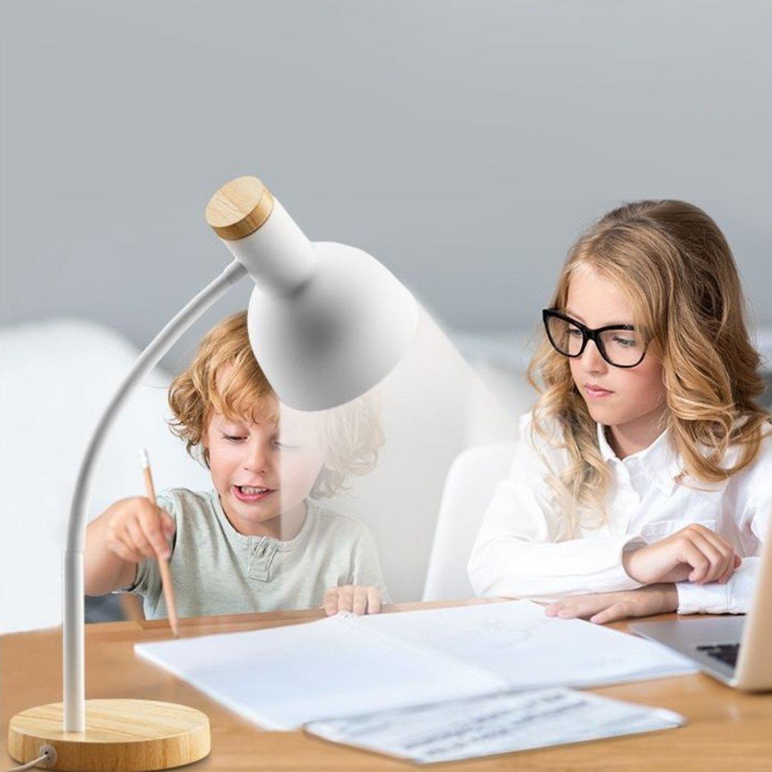 Premium Wooden LED Desk Lamp – Natural Modern Reading Light for Office, Study & Bedroom