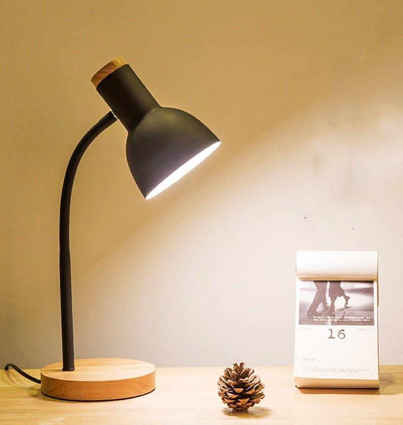 Premium Wooden LED Desk Lamp – Natural Modern Reading Light for Office, Study & Bedroom