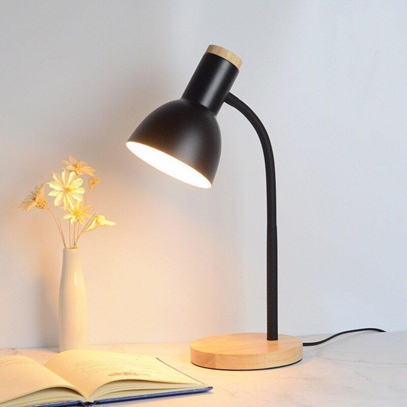 Premium Wooden LED Desk Lamp – Natural Modern Reading Light for Office, Study & Bedroom