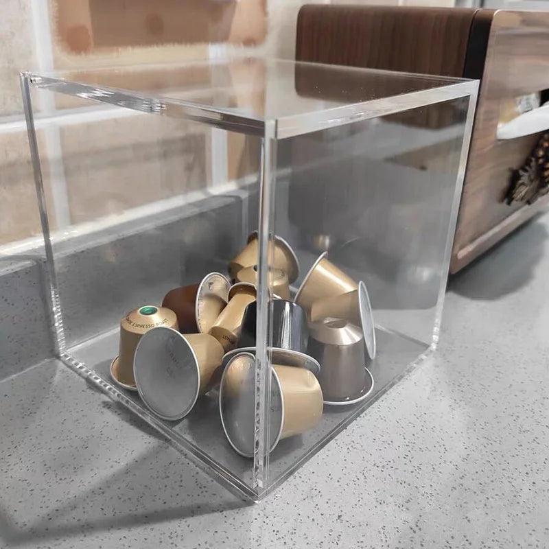 Coffee Capsule Organizer Box - Acrylic Display