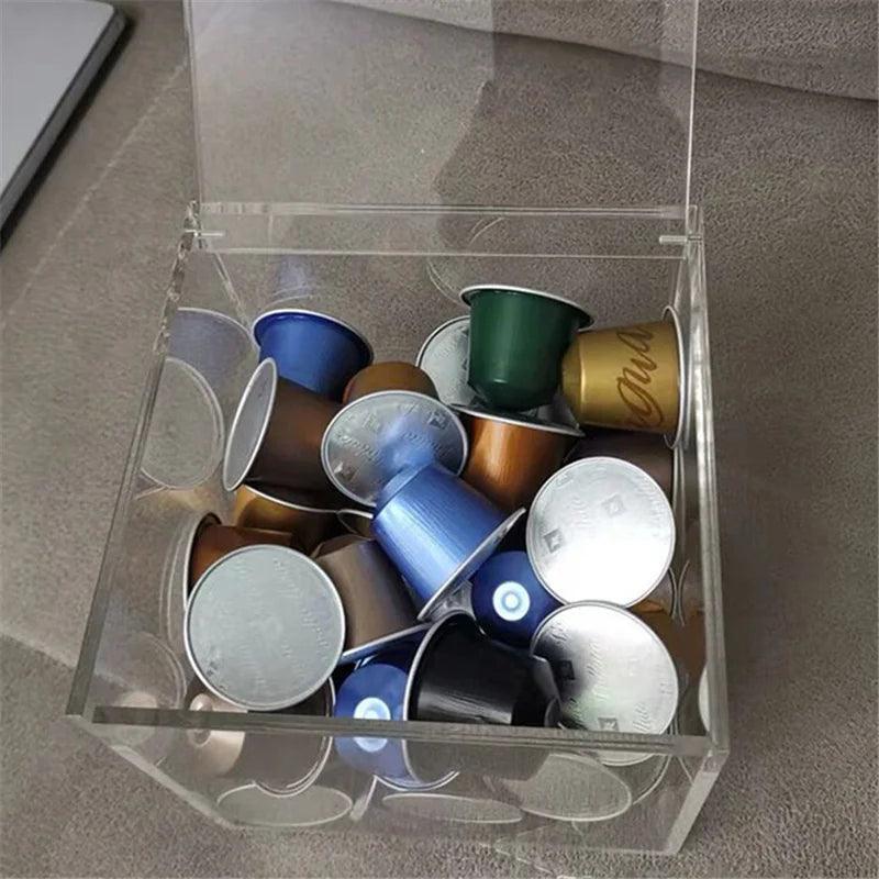 Coffee Capsule Organizer Box - Acrylic Display