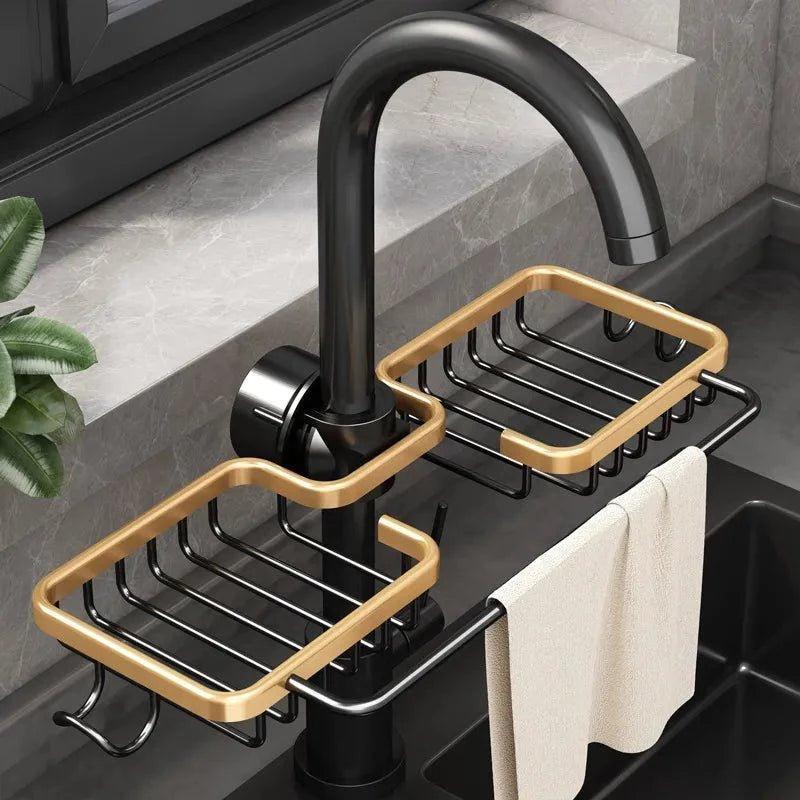 Premium Stainless Steel Kitchen Sink Rack – Heavy Duty Dish Drying Organizer for Modern Kitchens