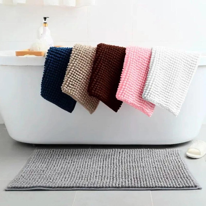 Modern Soft Absorbent Bathroom Rug – Non-Slip Floor Mat for Bathroom, Bedroom & Living Room