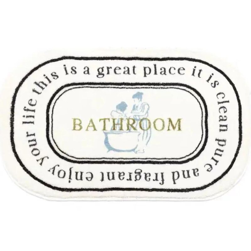 Soft & Non-Slip Antimicrobial Bathroom Rug – Quick Dry Absorbent Bath Mat for Shower & Home Use